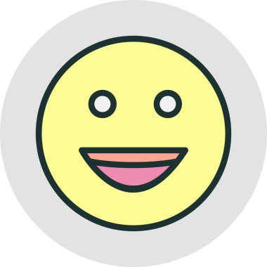 Soyut arkaplanda izole edilmiş mutlu simge