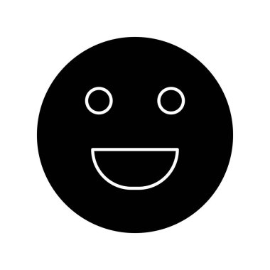 Soyut grupta izole edilmiş kahkaha simgesi