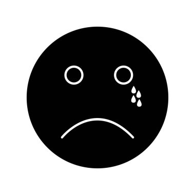 Ağlayan simge soyut bir grupta izole edildi