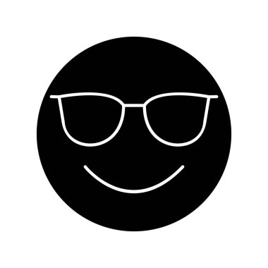 Soyut arkaplanda izole edilmiş serin simge