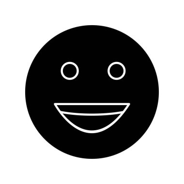 Soyut arkaplanda izole edilmiş mutlu simge