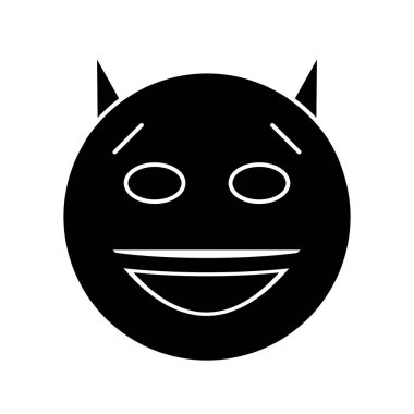 Şeytan simgesi soyut bir grupta izole edildi