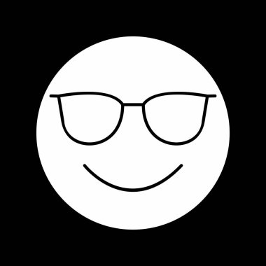 Soyut arkaplanda izole edilmiş serin simge