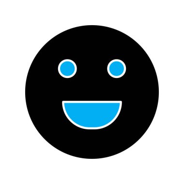 Soyut grupta izole edilmiş kahkaha simgesi