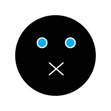 Soyut arka grupta sessiz simge izole edildi