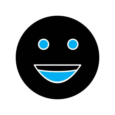 Soyut arkaplanda izole edilmiş mutlu simge