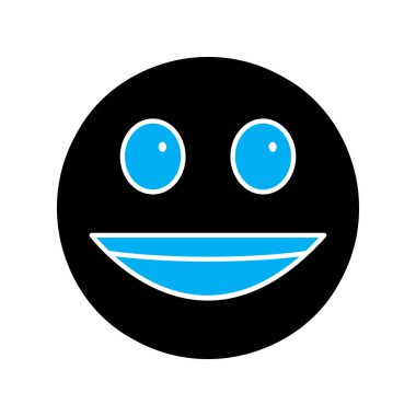 Soyut grupta izole edilmiş mutlu simge