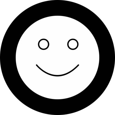 Soyut grupta izole edilmiş gülümseme simgesi