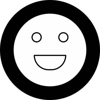 Soyut grupta izole edilmiş kahkaha simgesi