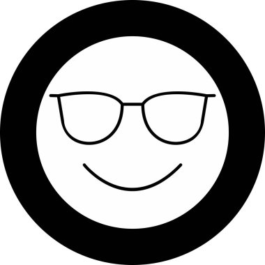 Soyut arkaplanda izole edilmiş serin simge