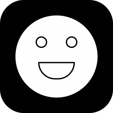 Soyut grupta izole edilmiş kahkaha simgesi