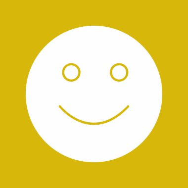 Soyut grupta izole edilmiş gülümseme simgesi