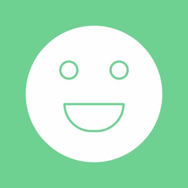 Soyut grupta izole edilmiş kahkaha simgesi