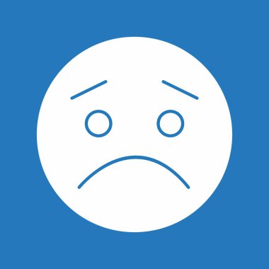 Soyut grupta hüzünlü simge izole edildi