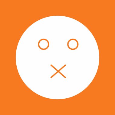 Soyut arka grupta sessiz simge izole edildi