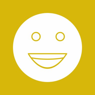 Soyut arkaplanda izole edilmiş mutlu simge