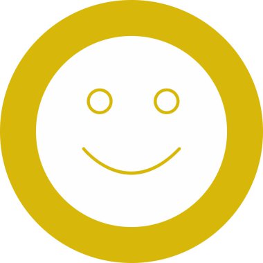 Soyut grupta izole edilmiş gülümseme simgesi