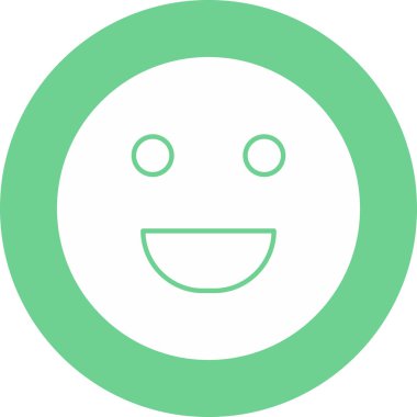 Soyut grupta izole edilmiş kahkaha simgesi