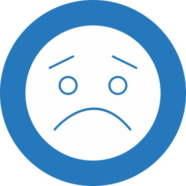 Soyut grupta hüzünlü simge izole edildi