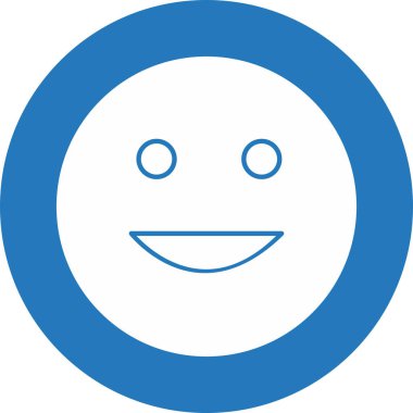 Soyut grupta izole edilmiş mutlu simge