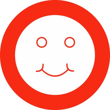 Soyut grupta izole edilmiş şirin simge