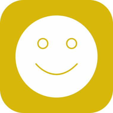 Soyut grupta izole edilmiş gülümseme simgesi