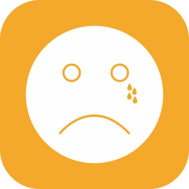 Ağlayan simge soyut bir grupta izole edildi