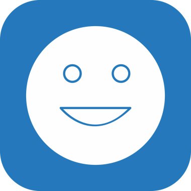 Soyut grupta izole edilmiş mutlu simge