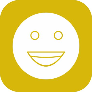 Soyut arkaplanda izole edilmiş mutlu simge