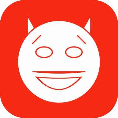 Şeytan simgesi soyut bir grupta izole edildi