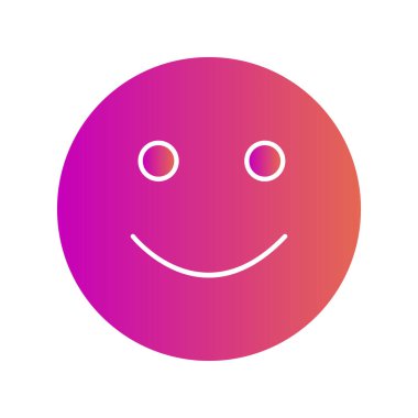 Soyut grupta izole edilmiş gülümseme simgesi