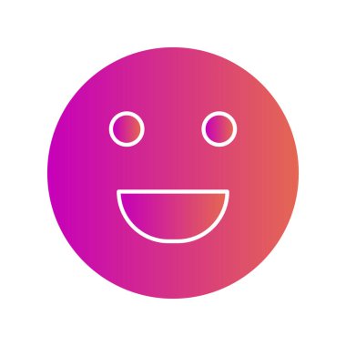 Soyut grupta izole edilmiş kahkaha simgesi