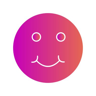 Soyut grupta izole edilmiş şirin simge