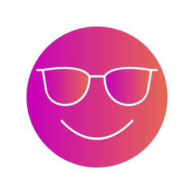 Soyut arkaplanda izole edilmiş serin simge