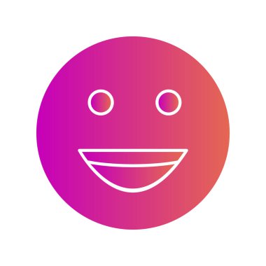 Soyut arkaplanda izole edilmiş mutlu simge