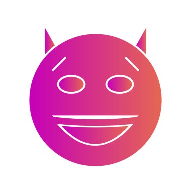 Şeytan simgesi soyut bir grupta izole edildi