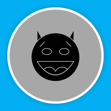 Mutlu Şeytan simgesi soyut bir grupta izole edildi