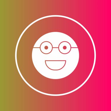 Soyut grupta gözlük simgesi izole edildi