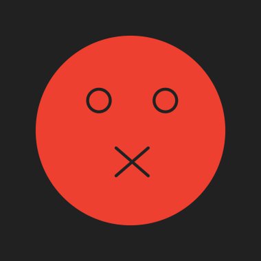 Soyut arka grupta sessiz simge izole edildi