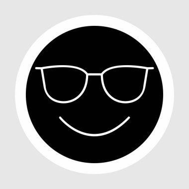 Soyut arkaplanda izole edilmiş serin simge