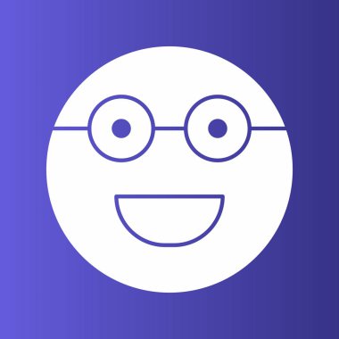 Soyut grupta gözlük simgesi izole edildi