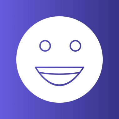 Soyut arkaplanda izole edilmiş mutlu simge