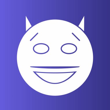 Şeytan simgesi soyut bir grupta izole edildi