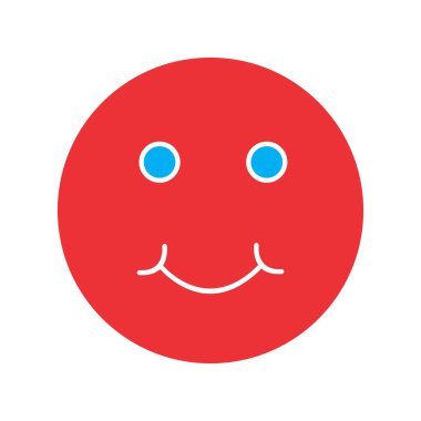 Soyut grupta izole edilmiş şirin simge