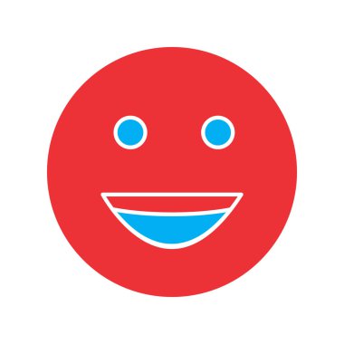 Soyut arkaplanda izole edilmiş mutlu simge