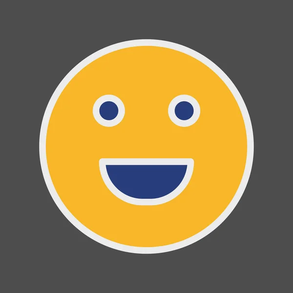 Laugh Icon Isolated Abstract Backgroun — ストックベクタ