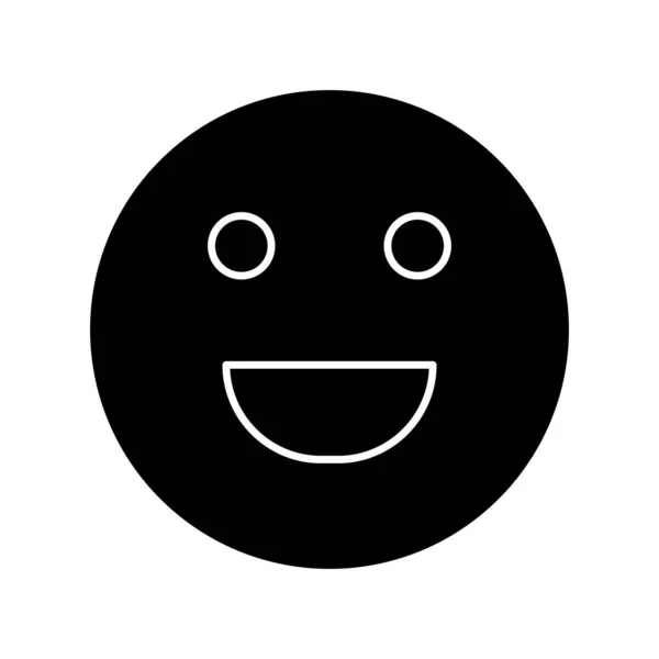 Ikona Smíchu Izolovaná Abstraktním Pozadí — Stockový vektor