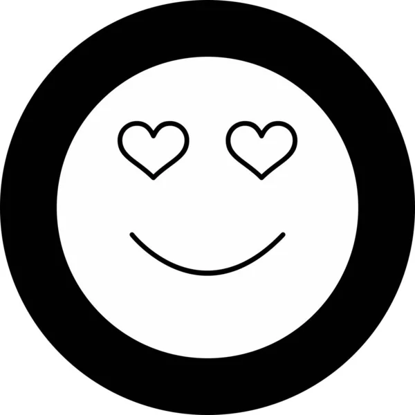 Looking Love Icon Isolated Abstract Backgroun — ストックベクタ