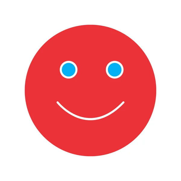 Ikona Uśmiechu Odizolowana Abstrakcyjnym Tle — Wektor stockowy