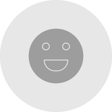 Soyut grupta izole edilmiş kahkaha simgesi